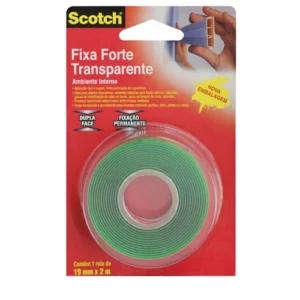 Fita Dupla Face Fixa Forte 19mmx2m 3m