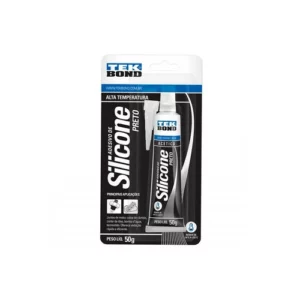 Silicone Alta Temp. Preto 50g Tekbond