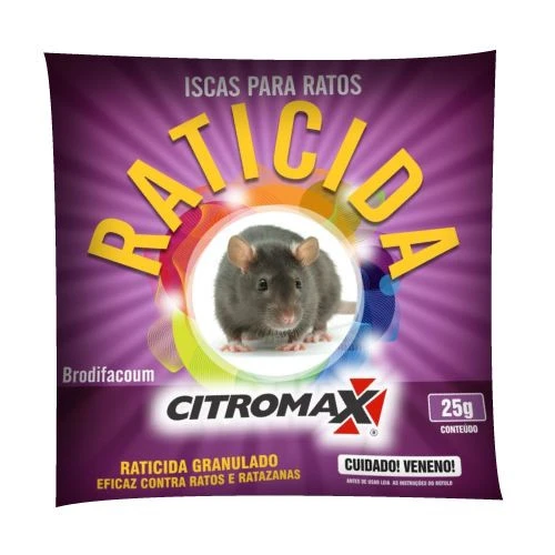 Veneno para Ratos Raticida 1kg (40x25g) Nitros