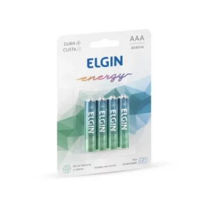 Pilha Alcalina Aaa Palito (c/4 Un) Elgin
