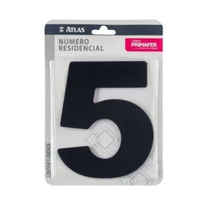 Numero para Casa Adesivo 5 Acm Pr
