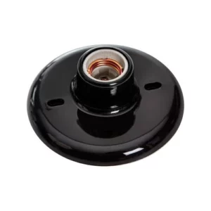 Soquete Plafon Preto Opl