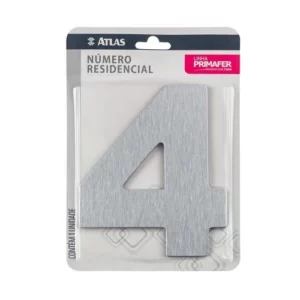 Numero para Casa Adesivo 4 Acm Esc
