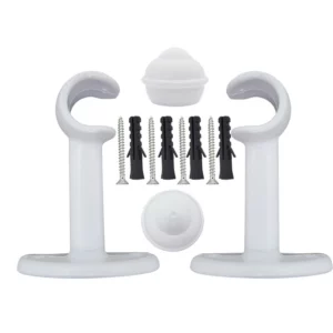 Suporte Simples Pvc Varao Cortina Branco