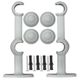 Suporte Simples Pvc Varao Cortina Branco