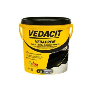 Vedapren Preto Galao 3,6 Litros - Vedacit