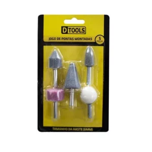 Ponta Mont. Kit 5pc Abras. Haste 6mm Dt