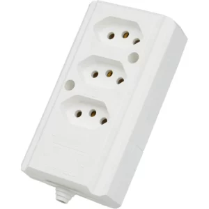 Tomada Barra Nbr 3p 20a(3x)tripla Branca Interneed