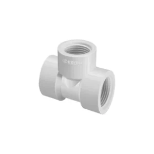 Tee Krona Rosca Rosca Branco 1/2 Polegadas 20 Pçs