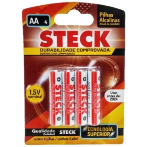 Pilha Steck Alc Peq(aa) Blis(4)