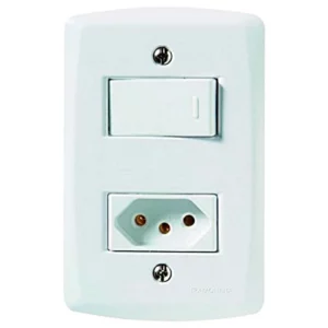 Lux2 Cj Interruptor Simples + Tomada 20a
