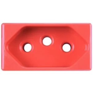 Tomada Vermelha Liz/lux 2 Tramontina Modulo 2 Pinos + Terra 20a/250v (7891435050370)