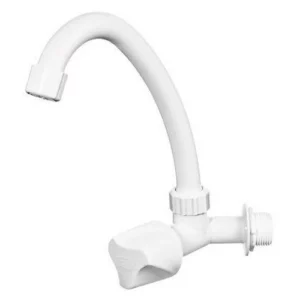 Torneira Bica Movel Parede Branco - Herc