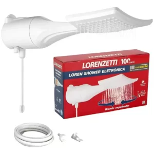 Chuveiro Eletrônico 5500w 127v Branco - Lorenzetti