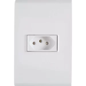 Tramontina Conjunto 4x2 com 1 Tomada 2p+t Liz 10a 250 V Branco