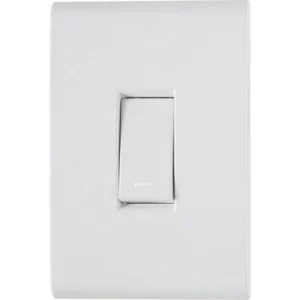 Conjunto 4x2 com 1 Interruptor Simples Liz 10a 250v Branco - Tramontina