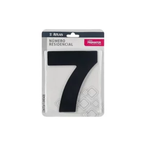 Numero para Casa Adesivo 7 Preto Acm