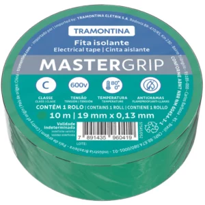 Fita Isolante 3m Cor Verde 10m (7891040065059)