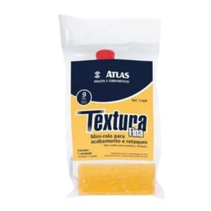 Pincéis Atlas 110/9 Rolo de Textura Fina de Espuma 9cm - Imagem 1