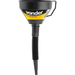 Funil Plástico Bico Flexível Preto 160mm - Vonder - Imagem 2