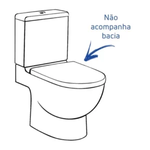 Caixa Acoplada para Vaso Sanitário Thema 3/6 Litros Preta - Imagem 3