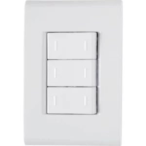 Conjunto 4 X 2 com 3 Interruptores Paralelos Liz 10a 250v Branco - Tramontina - Imagem 1