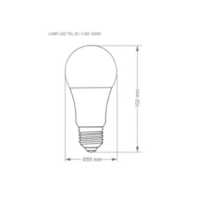 Lâmpada Led Tkl 30 / 4.9w 6500k - Imagem 4