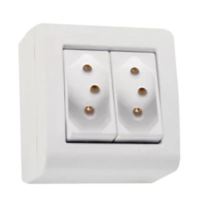 Conjunto Caixa 2 Tomadas 2p + T250v/ 10a - Tramontina - Imagem 1