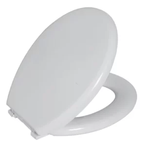 Assento Sanitário Oval em Polietileno Almofadado Branco