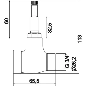 Base para Registro 3/4" Mvs Pressão Meber Pequeno - Imagem 2