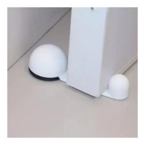 Trava Porta Auto Adesivo Prático Plástico Branco Sem Furo Dtools - Imagem 3