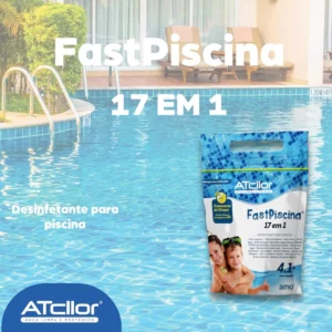 Atcllor, Tratamento de Choque para Piscina, 17 em 1, Teor de Ativo 85,00%, Pó, 4,1 Kg, Azul - Imagem 6