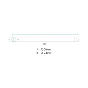 Lâmpada Led Tubular, 18w, 6500k-luz Branca, Bivolt, Avant - Imagem 5