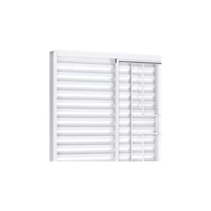 Janela Veneziana de Correr Lateral 3 Folhas com Grade Riobras Alumínio 100cmx120cm Branco - Imagem 3