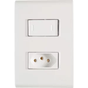 Conjunto Interruptor Paral. + Tomada 2p+t 10a-250v - Imagem 1