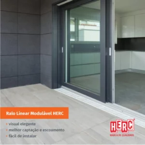 Ralo Linear Modulável Branco 50 Cm - Herc - Imagem 4