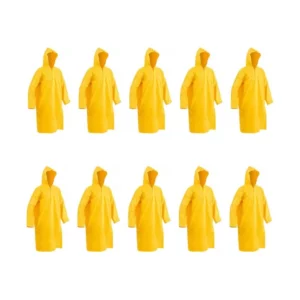 Capa Chuva Pvc Forrada Amarela G - Imagem 1