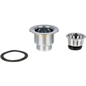 Válvula para Pia Americana 3.1/2" com Cesto Cromada - Imagem 3