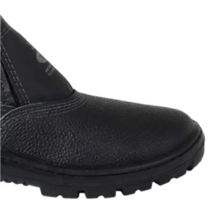 Botina de Elástico Couro Sem Bico Imbiseg Preta Tamanho 45 - Imagem 3