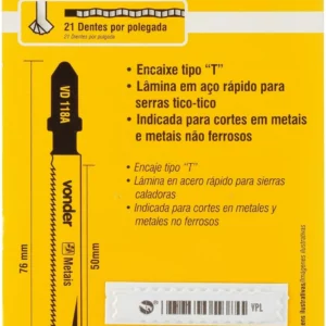 Lâmina de Serra Tico-tico Vd 118a, Vonder Vdo1473 - Imagem 3