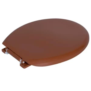 Assento Sanitário Oval Almofadado Caramelo - Imagem 3