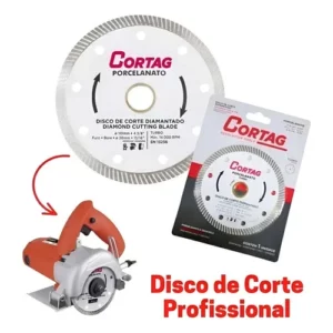 Disco de Corte Diamantado para Porcelanato Turbo 110mm - Cortag - Imagem 3