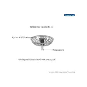 Válvula de ø 3 1/2" Tramontina 94510/012 - Imagem 6