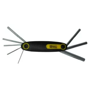 Jogo de Chave Hexagonal Cromo-vanádio Canivete 8 Peças - Dtools