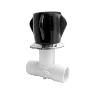 Registro Pressão  25mm Preto e Cromado -  Sintex