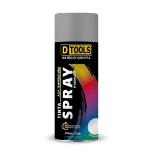 Spray Premium Alta Temperatura Alumínio 350ml  -  Dtools
