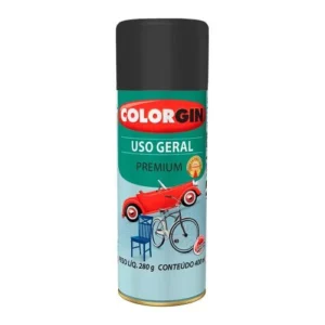 Spray Uso Geral Fosco Preto Fosco (54001) - Colorgin