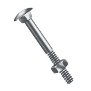 Parafuso Francês com Porca Sextavado 1/4 X 4'' Zincado - Jomarca