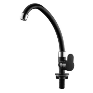 Torneira Tivoli Bica Móvel Mesa Preta/cromada - Herc