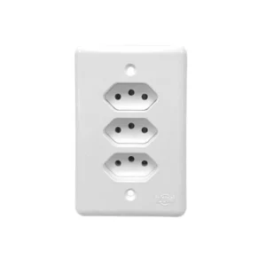 Conjunto 3 Tomadas 3p 20a - Linha Stylus - Ilumi